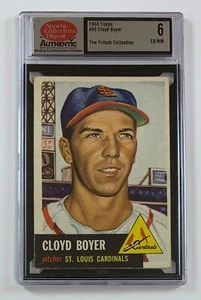 1953 Topps Baseball #60 Cloyd Boyer SCD 6 EX-NM Graded Card GC8-2560 - Picture 1 of 2