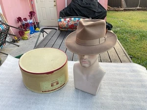 Vintage Excellent 1950 Marathon Stratoliner Beaver 10 7-1/8+ Stetson No Hat Box - Picture 1 of 21