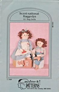 RAGGEDYS RAG DOLLS 16 " Pattern & Fabric Kit by My Sister & I Patterns -VTG 1989 - Picture 1 of 3