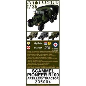 HGW 1/35 Scammell Pioneer R100 Stencils (water-slide decals) - Foto 1 di 1
