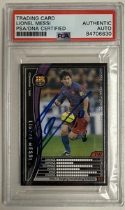 2005-06 Panini WCCF Europeans Clubs Signed Lionel Messi FC Barcelona PSA/DNA - Picture 1 of 5