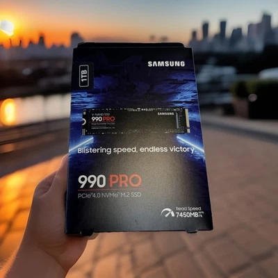 SAMSUNG 990 PRO SSD 1TB PCIe 4.0 M.2 Internal Solid State Drive - MZ-V9P1T0B/AM - Image 1 of 4