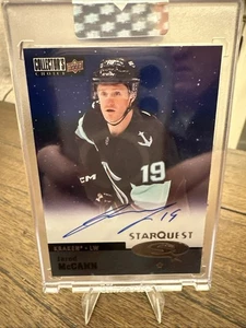 2024-25 Upper Deck Clear Cut Dumb-Faced Jared McCann StarQuest Auto Kraken - Picture 1 of 1