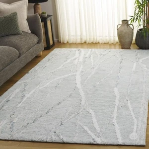 Transitional Hand Hooked  Textured Wool  Green Ivory Area Rug **FREE SHIPPING** - Picture 1 of 14