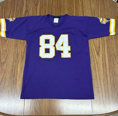 Camiseta deportiva de los Minnesota Vikings #84 Randy Moss juvenil XL 18-20 logotipo Foto 1 de 4