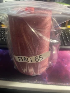 LARGE SPOOL OF RANCHO ROSE THREAD  FROM MT HOLLY MILLS BAG 65 - Picture 1 of 2