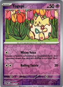 Togepi Reverse Holo 083/197 SV03: Obsidian Flames Common - NM - Picture 1 of 2