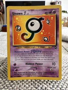 Unown J Black Star Promo 38 Excellent Rare Non Holo Pokemon Karte 2001 - Bild 1 von 2