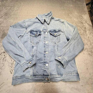 Levi Strauss Denim Jacket Mens Medium Blue Signature Gold Trucker Classic Jean - Picture 1 of 11