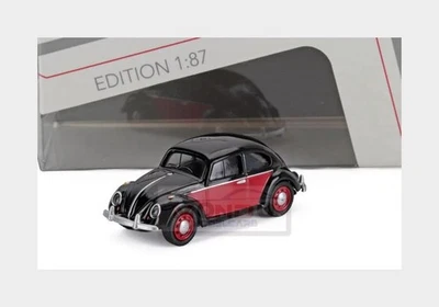 1:87 SCHUCO Volkswagen Beetle Kafer Maggiolino 1967 Black Red 452675400 - Immagine 1 di 2