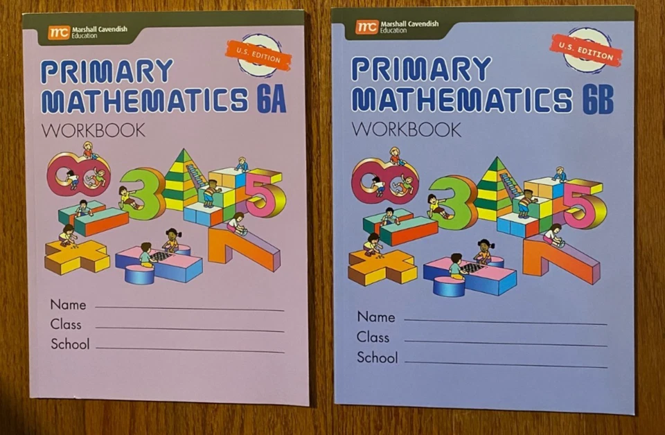 Primary Mathematics Grade 6 WORKBOOK SET 6A and 6B - Image 1 of 1