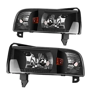 Headlight Assembly Compatible with 1994-2001 Dodge Ram 1500/1994-2002 Dodge - Picture 1 of 7
