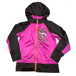 Nike Therma-Fit Zip Down Spell-Out Activewear Hoodie Sweatshirt Girls S Small - Picture 1 of 6
