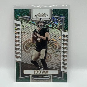 Derek Carr 2023 Panini Absolute #22 Green Swirl /50 - Picture 1 of 2