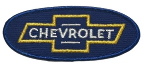 Papillon Chevrolet blu/giallo 4,75” toppa cucita vintage uniforme meccanico ovale - Foto 1 di 2