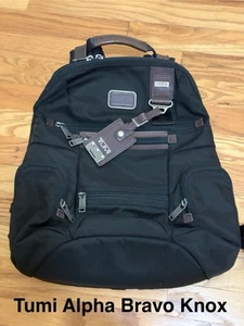 TUMI ALPHA BRAVO KNOX Black Backpack - Picture 1 of 4