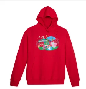 ADULT SIZE LARGE DISNEY STORE CLASSICS CHRISTMAS PULLOVER HOODIE NWT - Picture 1 of 3