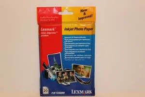 Lexmark 4 x 6 Inkjet Photo Paper 20 Sheets - Picture 1 of 2