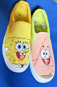 Zapato Deportivo Ground Up Bob Esponja Pantalones Cuadrados Patrick Lona Sin Cordones Parte Superior Baja 9.5 - Imagen 1 de 6