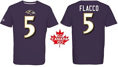 NFL T-Shirt Baltimore Ravens Joe Flacco 5 purple Redburn Trikot Jersey Football