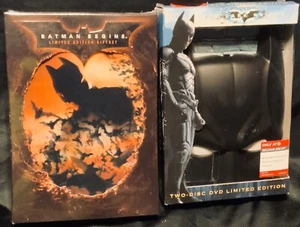 BATMAN BEGINS DVD SET & THE DARK KNIGHT DVD SET W/MASK NEW SEALED LOT - Picture 1 of 4
