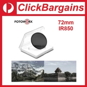 Fotoworx 72mm IR850 Infrared Optical Glass Camera Lens Filter / 72 mm IR 850 - Picture 1 of 14