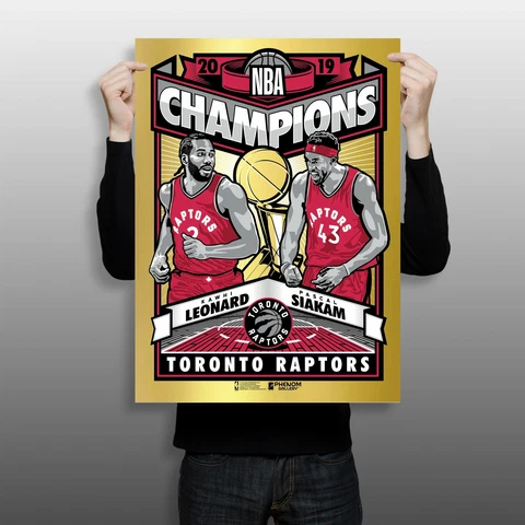 Phenom Gallery Toronto Raptors 2019 NBA Champions Foil Serigraph (Edition of 30) Cover