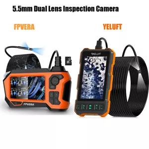 1080P Pipe Inspection Camera Endoscope Video Sewer Drain Cleaner Dual Lens IP68 - Picture 1 of 26