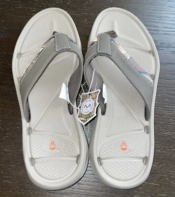 NWT O’RAGEOUS RealTree CAMO Aspect Khaki Flip Flop Sandals Men’s Size 8 Hunting - Изображение 1 из 4