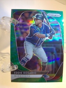 2020 Panini Prizm Green Prizm Baseball Card  #7 Eddie Rosario  (60493)