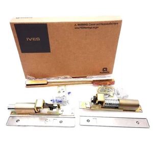 Ives FB31P-12-MD US32D Automatic Flush Bolt Pair, Stainless Steel, 12in Rod - Picture 1 of 6