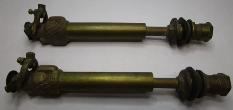 Lot of Two Sherwood Vintage Brass Toilet Valve / Float Valve Cover