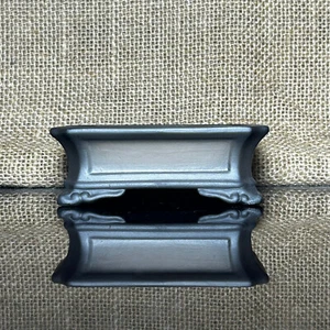 Handmad bonsai pot, Ceramic, picture frame effect, 4 sculptural corners size3.9" - Picture 1 of 11