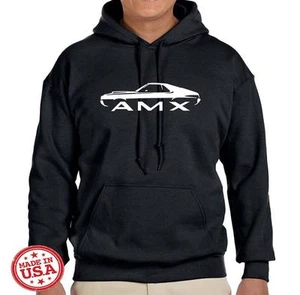 1970 AMC AMX Classic Design Hoodie Sweatshirt FREE SHIP - Picture 1 of 12