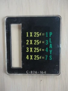 Máquina de Pinball Bally Ranura para Monedas Precio Plástico - Múltiples Valores C-826-164 - Imagen 1 de 2