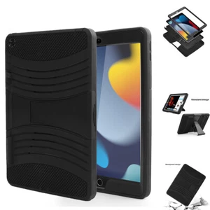 Funda protectora resistente a prueba de golpes con soporte para iPad 9ª 8ª 7ª generación 10,2 pulgadas - Imagen 1 de 21