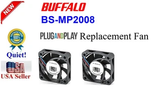 2x*Quiet* Replacement Fans for BS-MP2008 Buffalo Gigabit 8 Port Business Switch - Picture 1 of 10