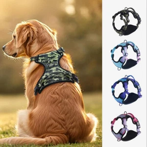 Imbracatura per Cani Riflettente No-Pull - Gilet Morbido Regolabile con Manico per Addestramento - Foto 1 di 14
