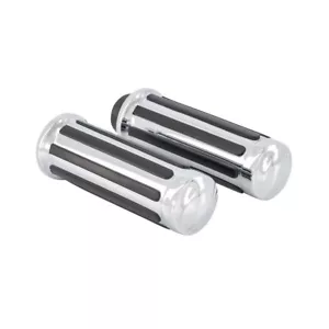CHROME CUSTOM GRIPS fit Yamaha XVZ 1300 Royal Star (M016545) - Picture 1 of 5