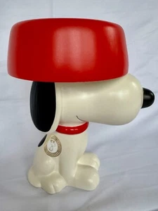 Hallmark Peanuts Snoopy With Dog Dish Coin Bank - Picture 1 of 7