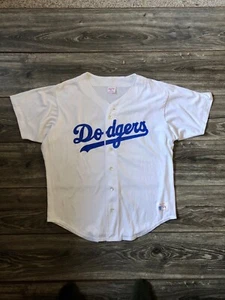 Vintage Dodgers Rawlings Jersey Size L White rare used blank - Picture 1 of 5