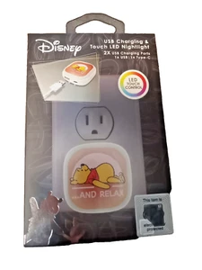 Disney USB Charging & Touch LED Nightlight -pooh - Charger - Picture 1 of 5