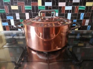 nickel copper stew stock pot saucepans BOURGEAT thickness 3mm 4.2 kg dehillerin - Picture 1 of 6