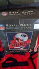 New England Patriots Royal Plush Raschel Throw 50 inches X 60 inches