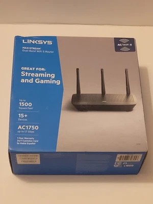 Router Linksys Max-Stream AC 1750 Doble Banda Wi-Fi 5 Foto 1 de 4