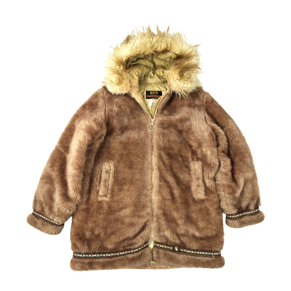 Chaqueta De Colección Hansa Branta Stearns Para Hombres XL Marrón Años 70 Imitación Piel Plumón de Ganso Esquimal Foto 1 de 4