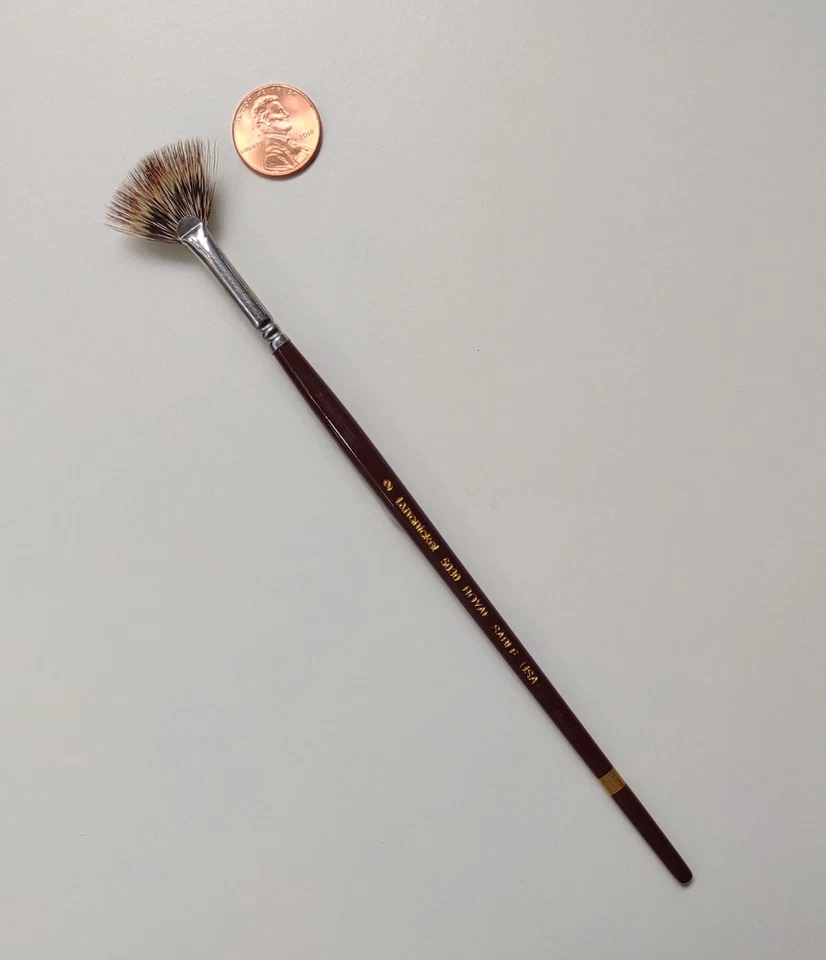 ROYAL & LANGNICKEL Langnickel Royal Sable Short Handle Blender Fan Brush-2,4,6,8or 12($9.00-$20.20)