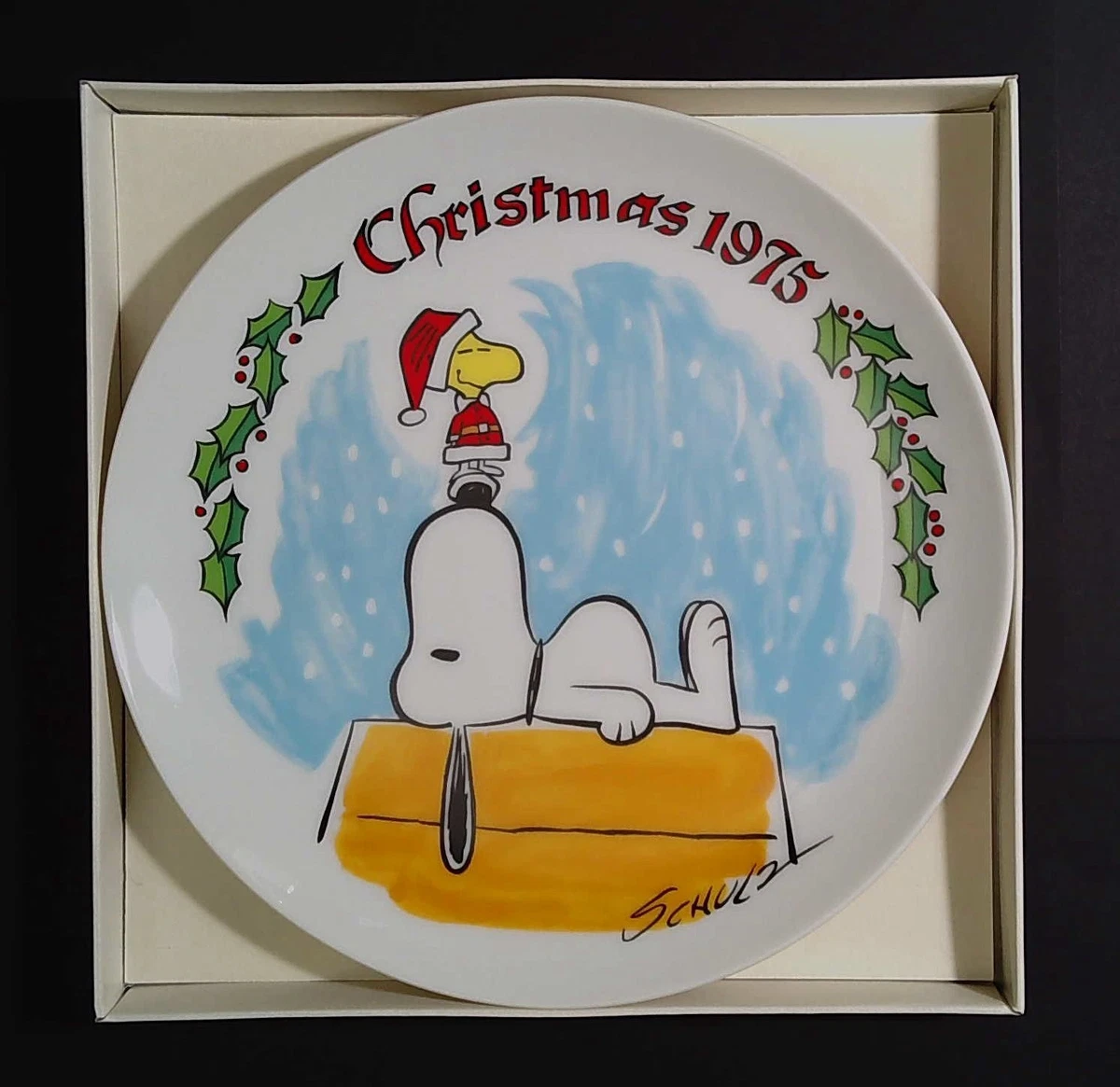 Peanuts Christmas Plate In Schmid Collectibles for sale | eBay