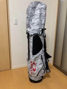 OAKLEY Stand Golf Bag Carry Cart Caddy Bag Rare from Japan Used Free Shipping - Picture 1 of 9