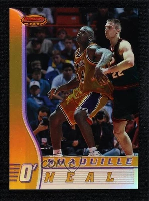 1996-97 Bowman's Best Refractor Shaquille O'Neal #70 HOF - Image 1 of 2